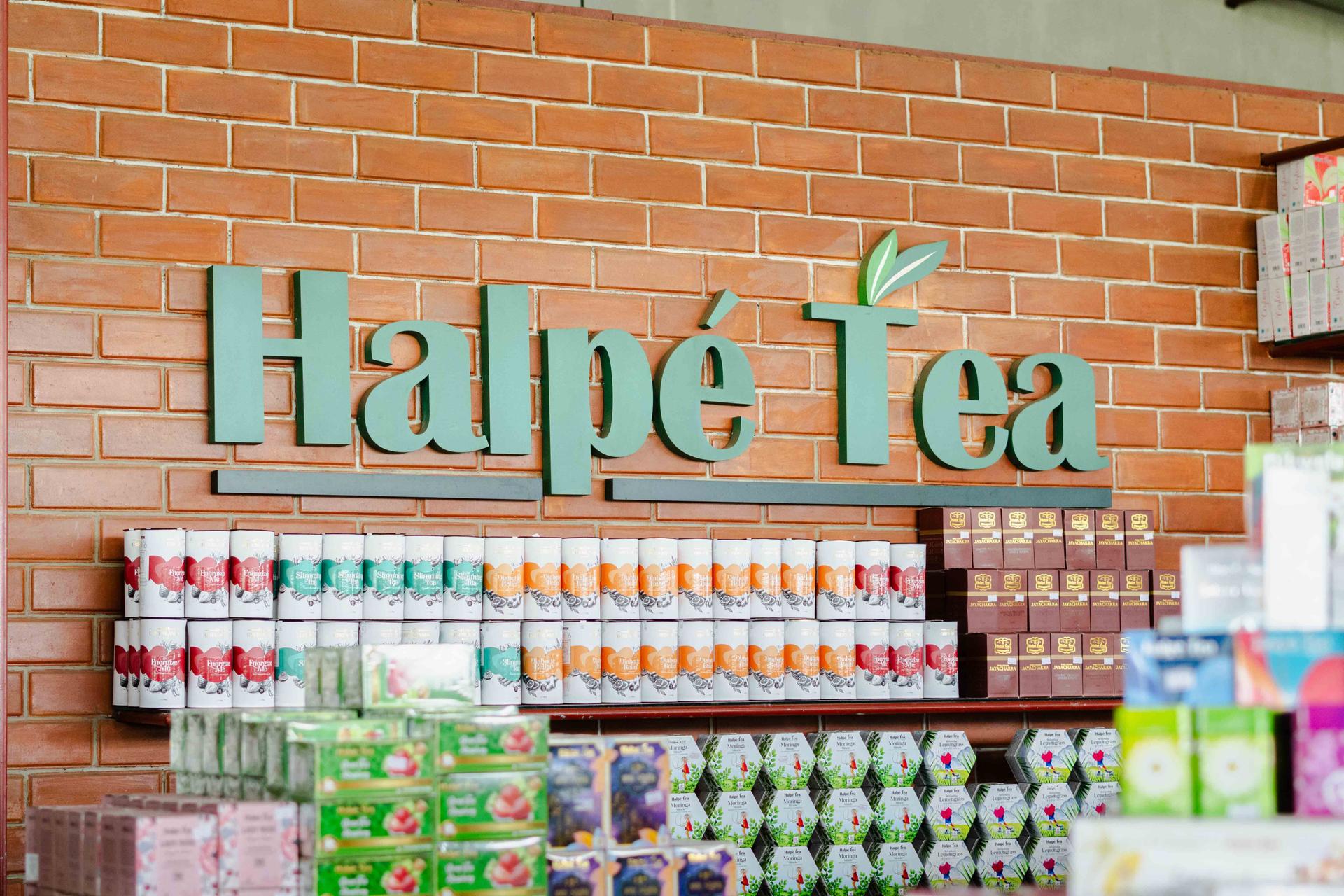 Interior of the shop of Ceylon Tea Supermarket